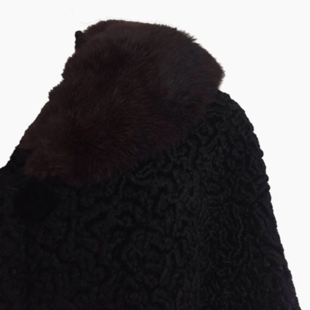Vintage 60's Persian Lamb Jacket with Fur Collar - Picture 2 of 4